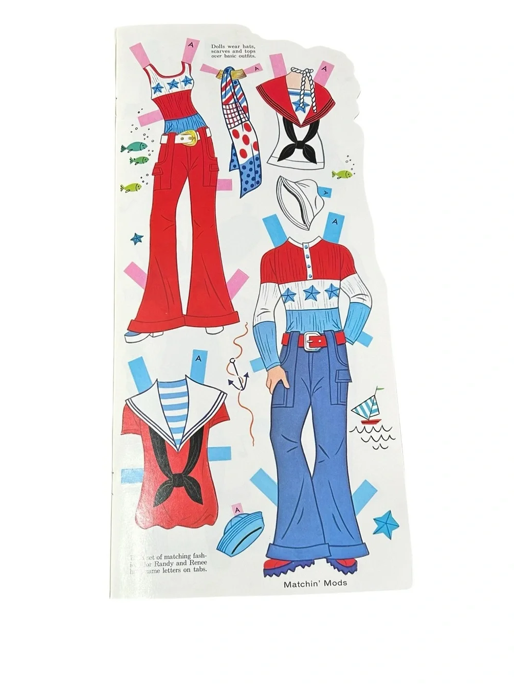 Whitman Matchin' Mods & Teen Boutique 1968 Cut Out Paper Dolls Lot Uncut